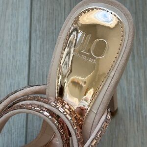 JLO x Revolve Star Sandel Heel in Nude